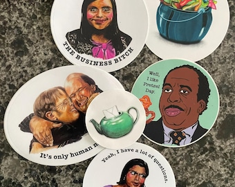 The Office Stickers-set of 6