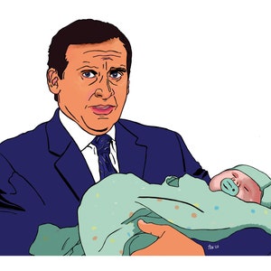 The Office- Michael Scott Babykarte