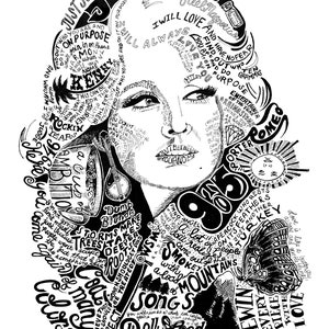 Parton My Dolly - cartão plano 5 x 7