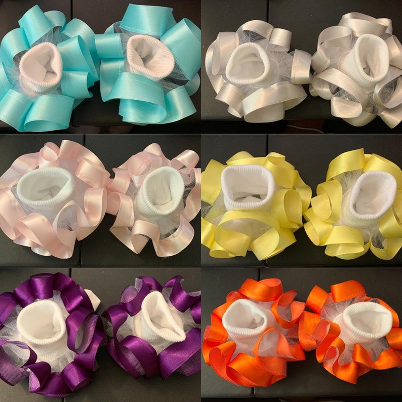 5 Single Ribbon Ruffle socks