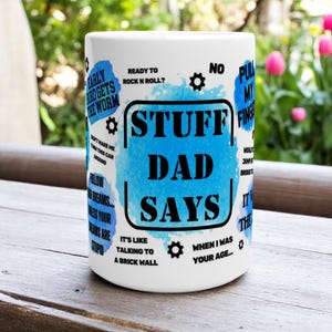 Funny Dad Mug, Custom Gag Gift for Father&#39;s Day, Humorous Dad Coffee Cup, Unique Gift for Dad, Birthday Mug