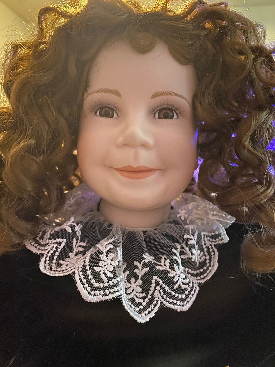 Cute Little Girl and Her Toy Doll Etsy