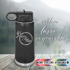 Personalized Water Bottle With Straw 20oz