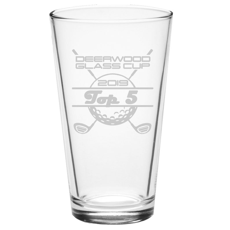 Custom Golf Glass Personalized Pint Beer Engraved Tournament Etsy