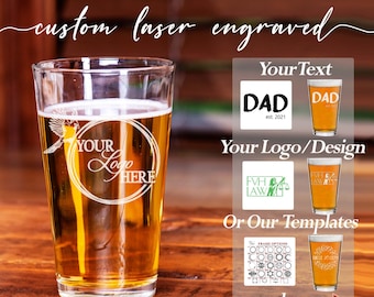 Custom Pint Glass, Personalized beer