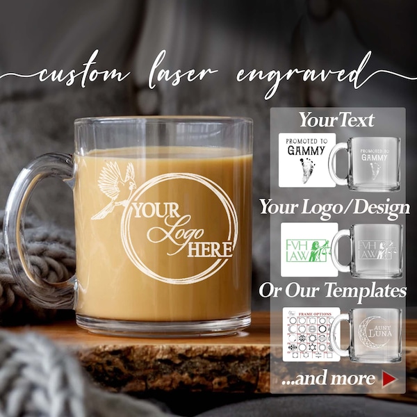 Custom Coffee Mug Glasses Personalized