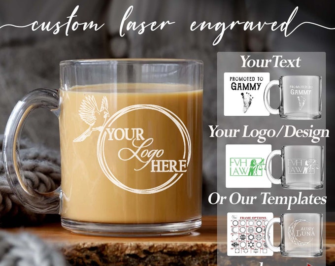 Custom Coffee Mug Glasses Personalized