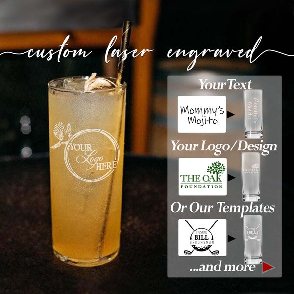 Custom Premium Highball Glass, Personalized