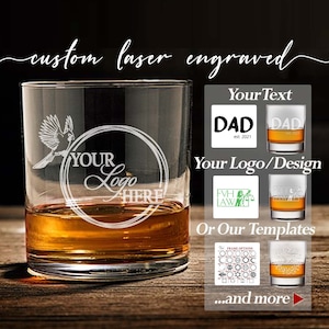 Personalized Whiskey Glasses, Custom