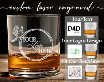 Personalized Whiskey Glasses, Custom