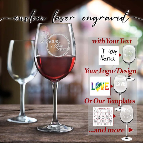 Personalized Wine Glass, Custom