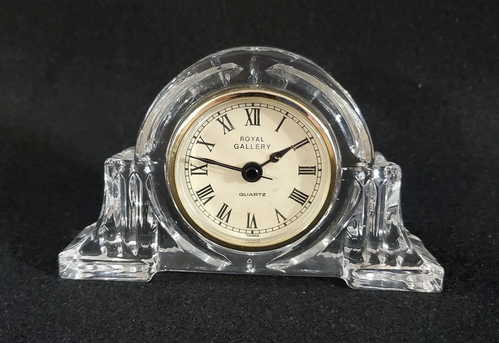 Royal Gallery Crystal Desk Clock Etsy