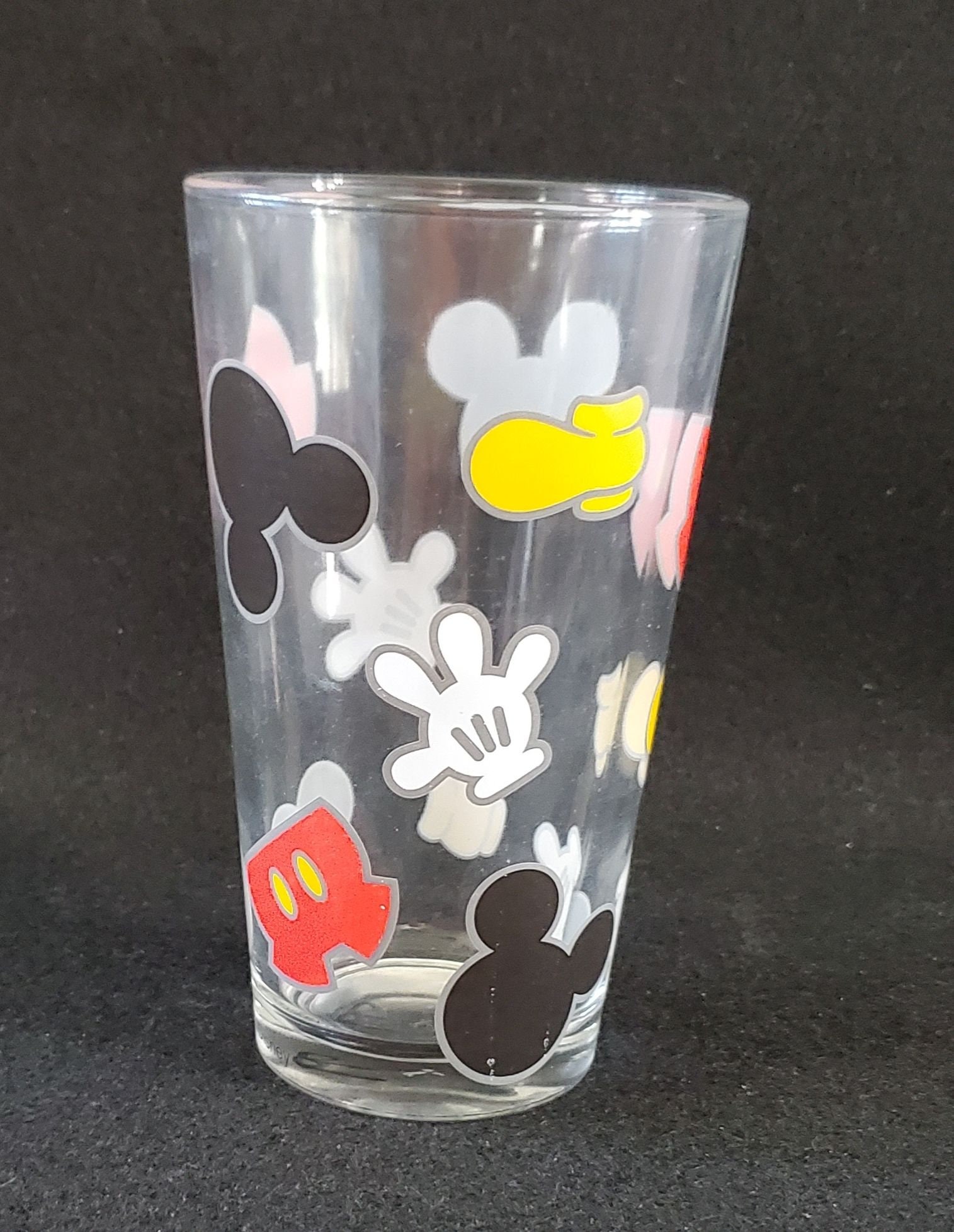 Libbey Glass Co Mickey Mouse Drinking Glasses Set of 2 Etsy