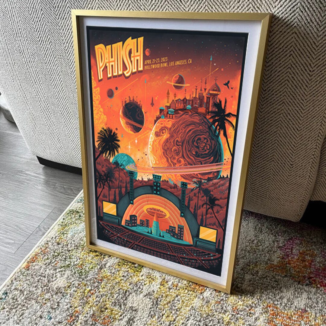 Phish Hollywood Bowl Poster 2023 Concert Music Poster No Etsy