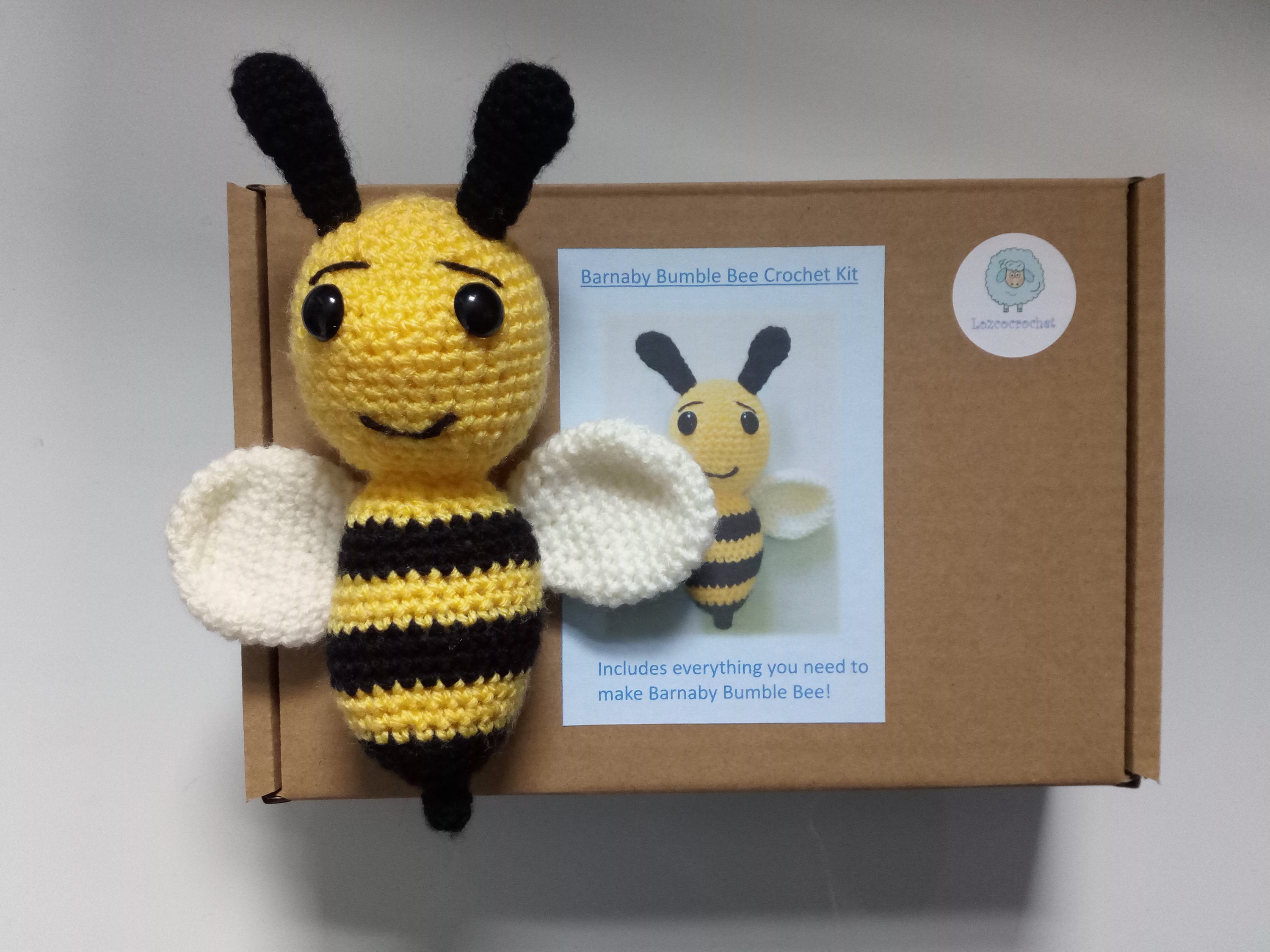 Make your own 'Barnaby Bumble Bee' Crochet Kit | Etsy
