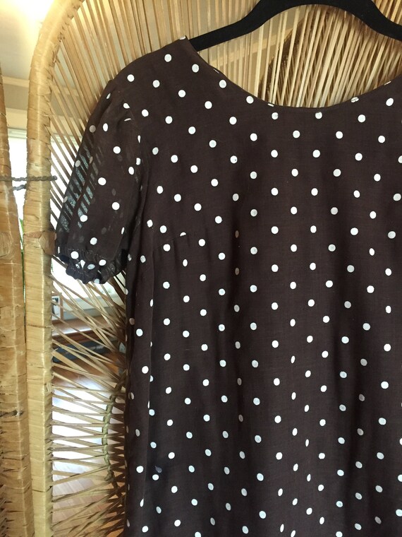 vintage polka dot mini dress