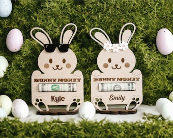 Easter Bunny Money Holder Gift | Easter basket stuffers, Easter Gifts | Easter Basket Decoration, Personalized gift, Easter Basket Tags