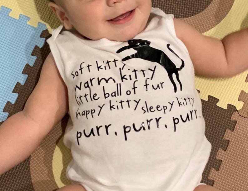 Soft Kitty Big Bang Theory LONG SLEEVE Romper Onesie Makes a great Gift