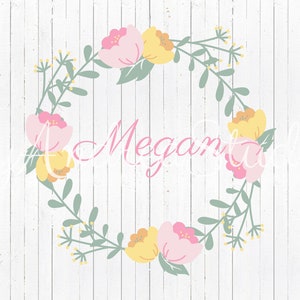 PRINTED Personalized Inspired Floral Baby Shower or Birthday Party Backdrop / Background - Flowers Party Decoration