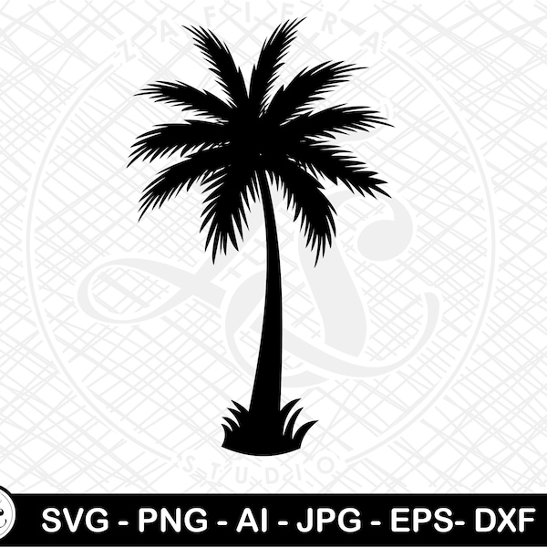 Palm Tree Svg, Palm Tree, Palm Tree Png, Clipart Palm Tree Svg for Cricut and Silhouette