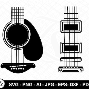Gitaar Tumbler SVG, Tumbler SVG, Gitaar SVG, Gitaar Tumbler Cut-bestanden, Gitarist Tublers voor Cricut en Silhouette