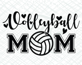 Volleyball Mom, Volleyball clipart, Volleyball Svg, Volleyball Png, Volleyball Maman Svg, Volleyball pour Cricut et Silhouette