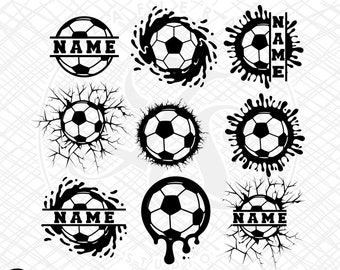 Soccer Svg Bundle, Soccer Ball Monogram Svg, Soccer Designs, Soccer Team Svg, Soccer Ball for Cricut and Silhouette
