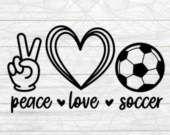 Peace Love Soccer, Peace Love Soccer svg,Soccer SVG,Soccer mom svg,Ball svg, Peace Love svg, Peace Svg, Football svg