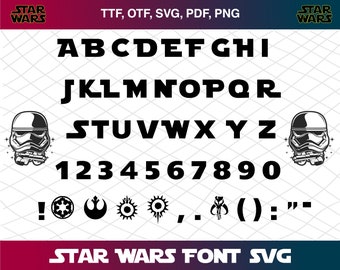 Star Wars Font Etsy