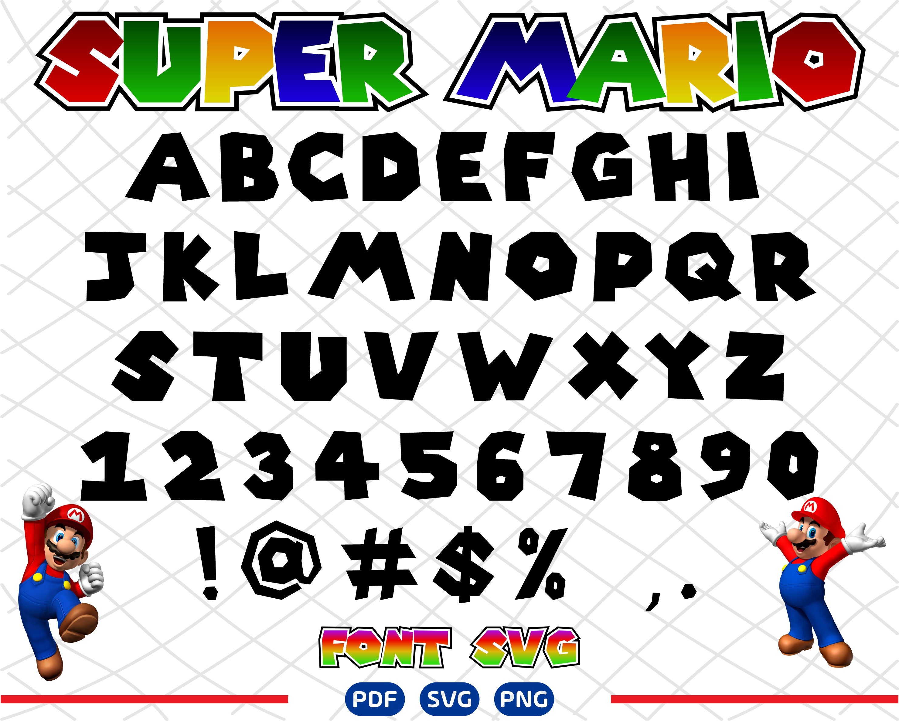 super-mario-font-cricut-super-mario-letters-super-mario-font-silhouette