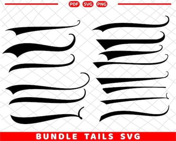 Baseball Tail SVG Vectror Bundle, Baseball Swoosh SVG