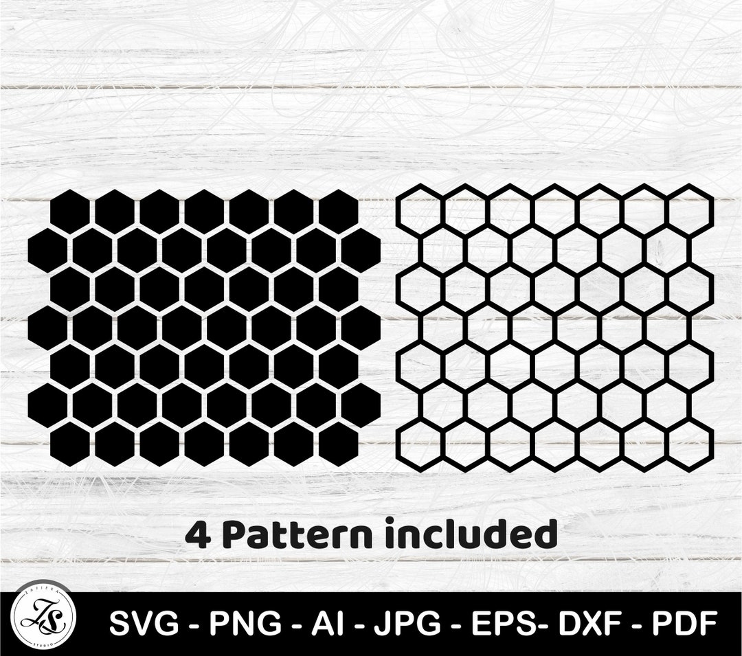 Honeycomb Pattern Svg Honeycomb Bee Pattern Seamless - Etsy
