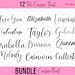 Cursive Font Bundle Cursive SVG Font Cursive SVG Signature fonts for Cricut Cursive font digital font SVG bundle For Silhouette and Cricut