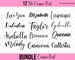 Cursive Font Bundle Cursive SVG Font Cursive SVG Signature fonts for Cricut Cursive font digital font SVG bundle For Silhouette and Cricut 