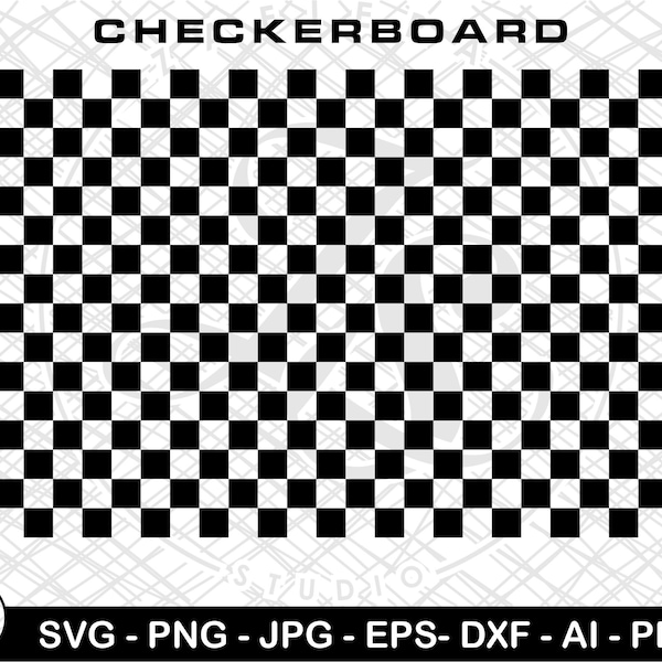 Checkerboard Svg, Checkerboard Png, Checkerboard Cut Files, Seamless Checked, Checkered Pattern Cricut cut files