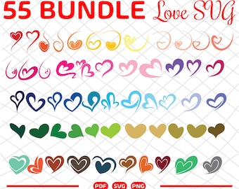 Heart svg Hearts Clipart Heart Clip art, Hearts valentine day, Valentine Clipart, rainbow heart, Digital Hearts Clipart
