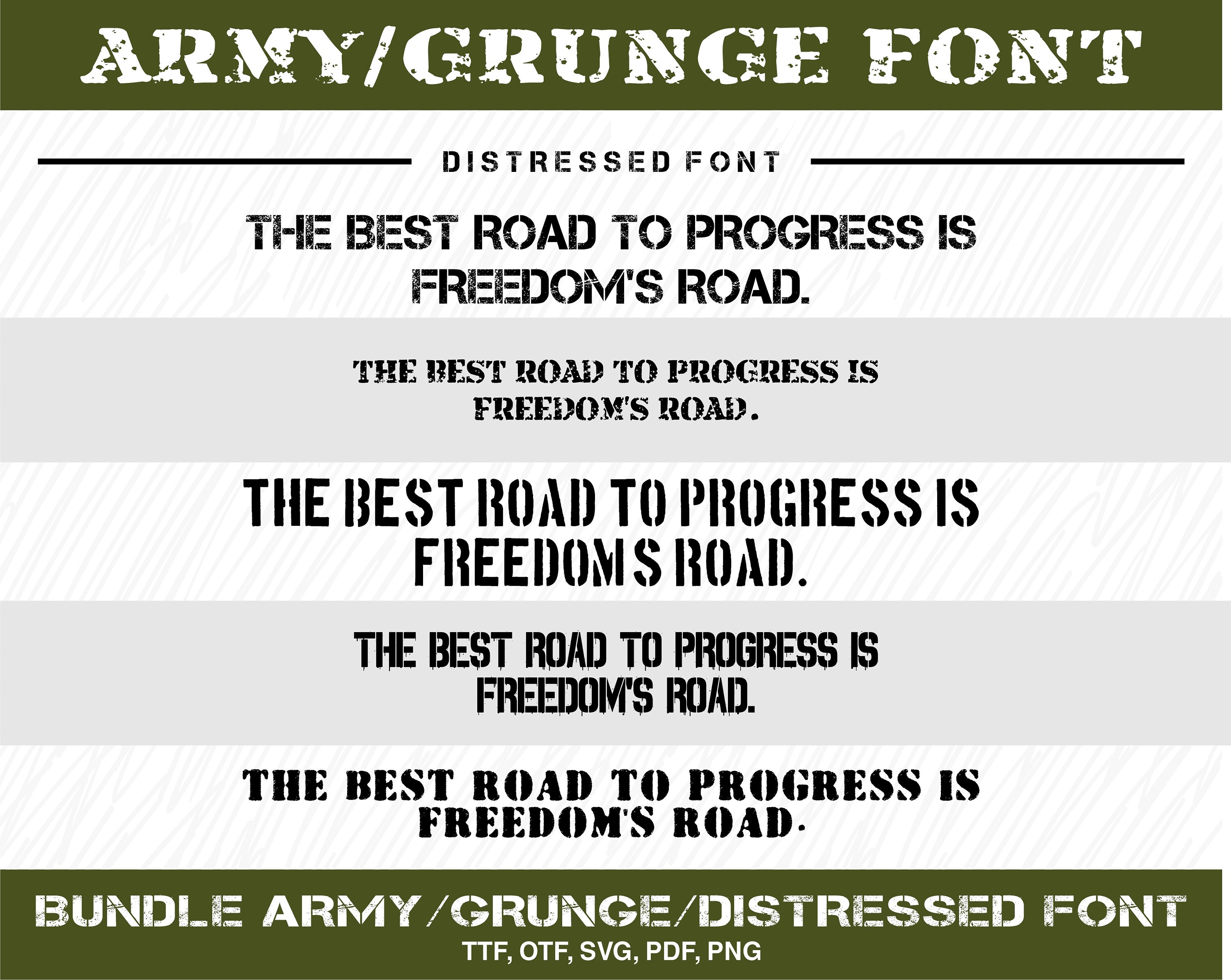 Download Grunge Font Army Font Distressed Font Svg Grunge Vintage Font Etsy