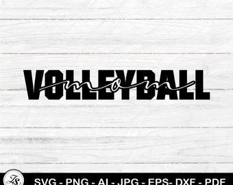 Volleyball Mom, Volleyball, Volleyball clipart, Volleyball Svg, Volleyball Png, Volleyball Mom Svg, Volleyball for Cricut and Silhouette