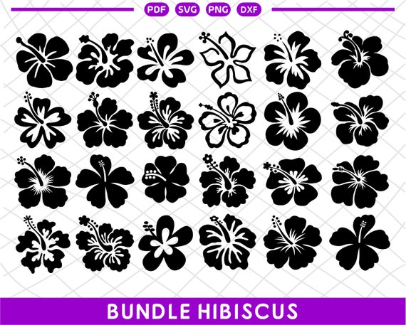 Download Hawaii Flower Svg Hibiscus Clipart Hibiscus Decal Hibiscus Stencil Floral Svg Tropical Beach Summer Svg Dxf