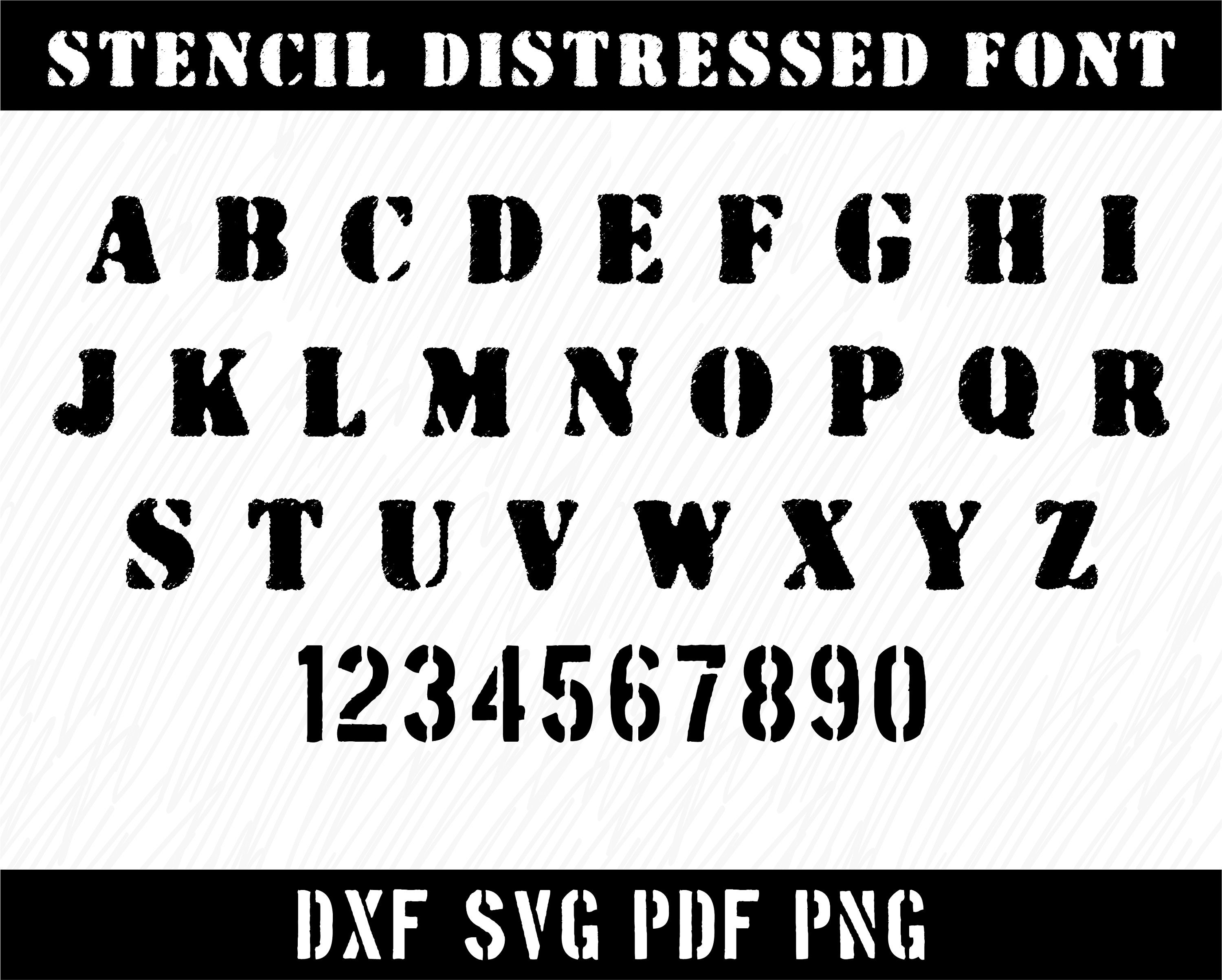 Stencil Font Svg Stencil Alphabet Svg Silhouette Sten - vrogue.co