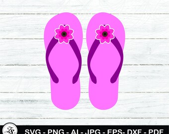 Sandals With Flower, Sandals, Summer sandals, Beach, Flip Flops, Sandals Svg, Summer, Summer Svg
