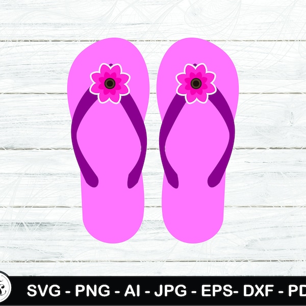 Sandals With Flower, Sandals, Summer sandals, Beach, Flip Flops, Sandals Svg, Summer, Summer Svg