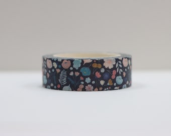 Tiny Fowers and Fruits Washi Tape- Nature Washi Tape- Floral Deco Tape- Embellishment for Journaling