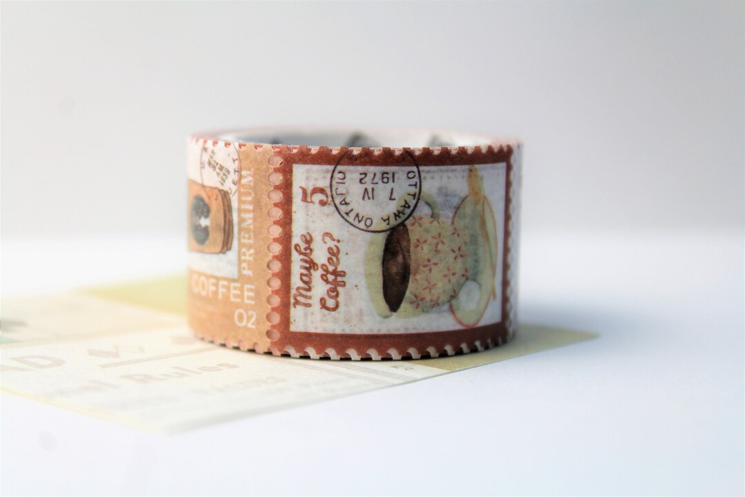 Postage Stamp Washi Tape Vintage Style Stamp Washi Tape Junk Etsy