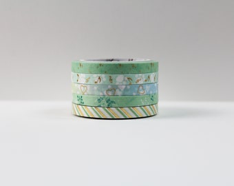 Slanke washi tape set-dunne Washi Tape-groene Washi Tape Set-dunne masking tape