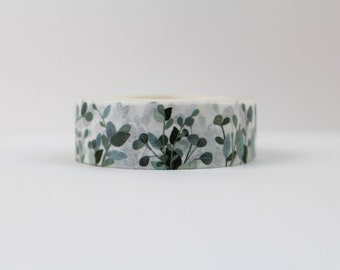 Eucalyptus leaves Washi Tape- Plants Washi Tape- Botanical Masking Tape- Journal Deco- Nature Washi Tape