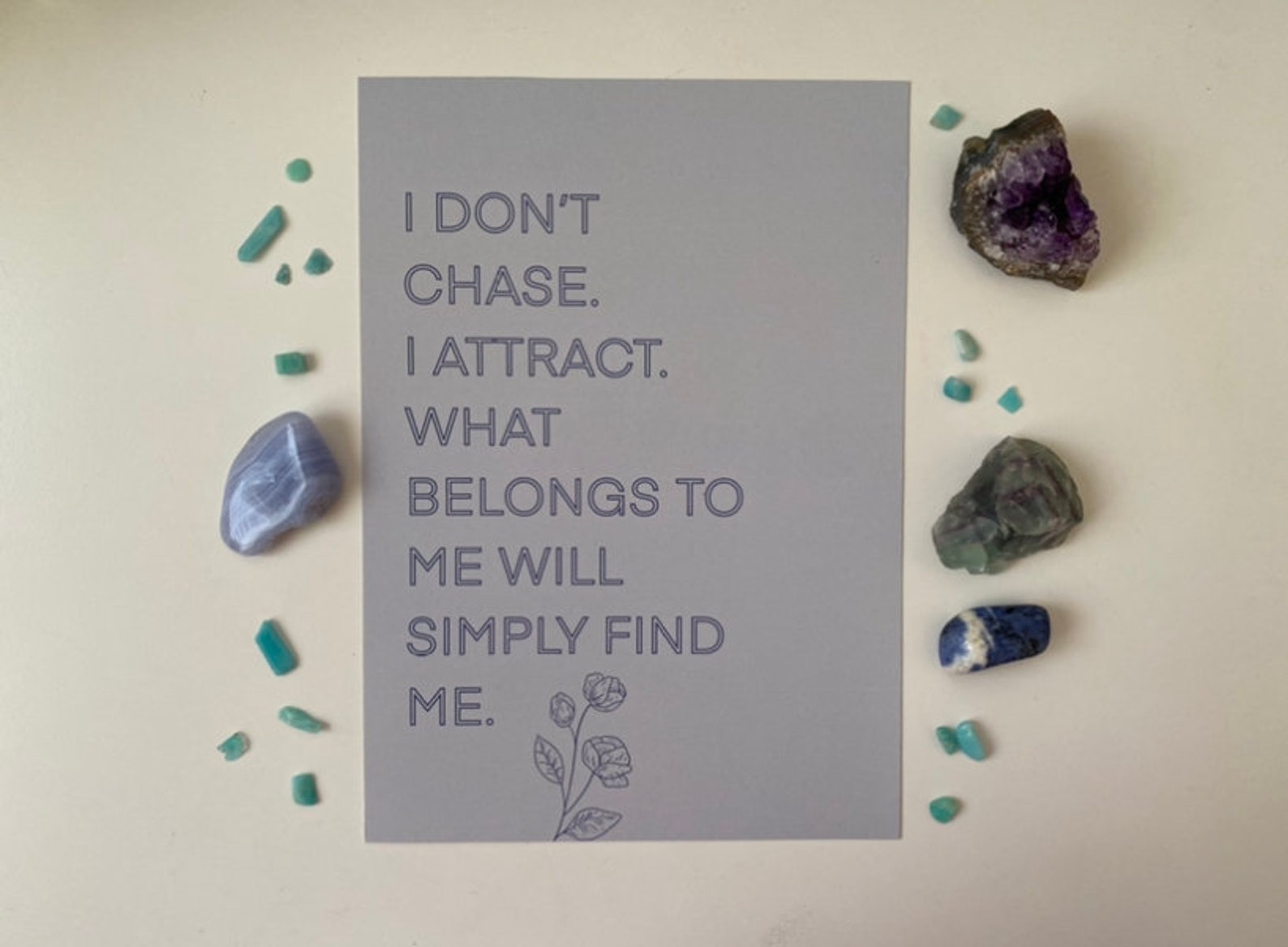 I Don t Chase I Attract What Belongs To Me Will Simply Etsy Ireland