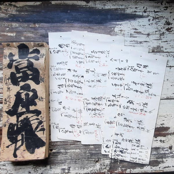 Japanese ledger paper; daifukucho, 1900's