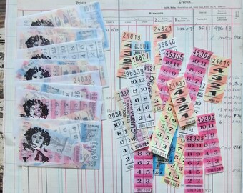 Pasajes de Autobús Clásicos: Argentina, billetes coloridos