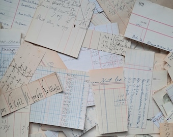 Vintage ledger scraps
